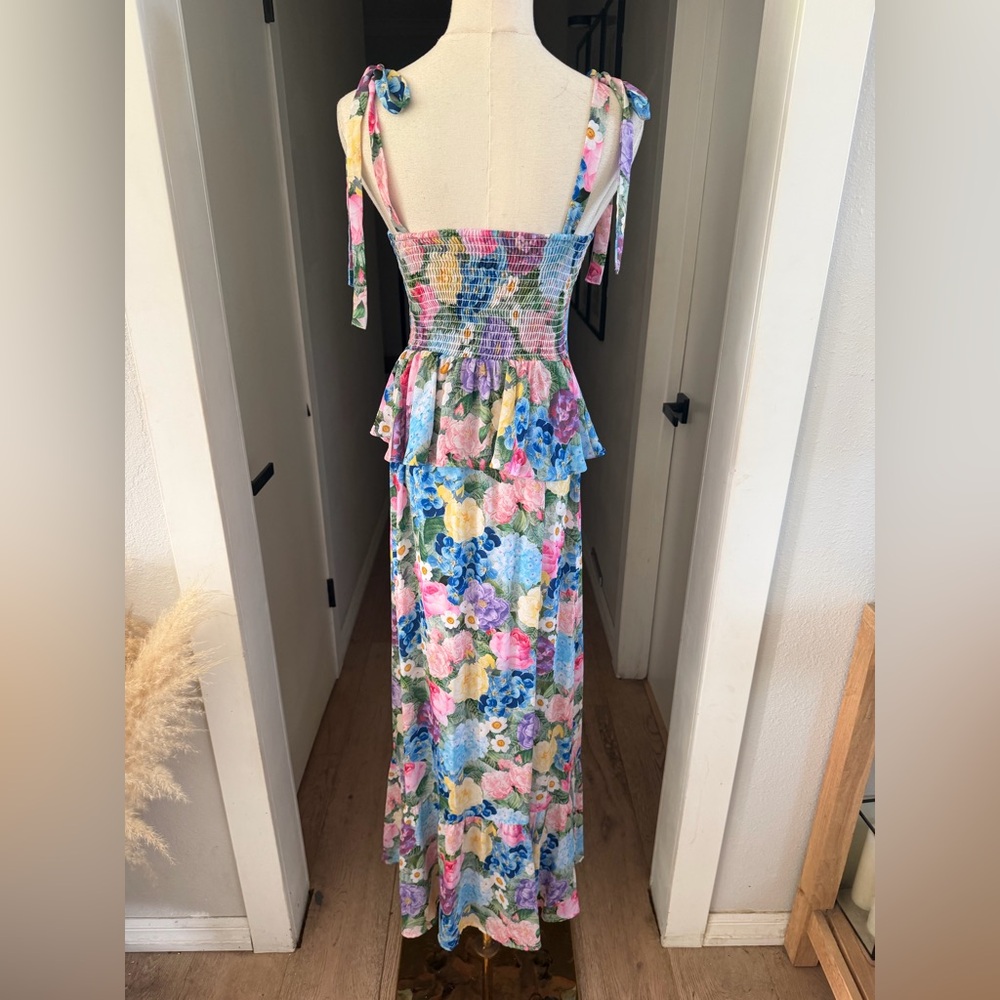 Show Me Your MuMu Paxton Floral Midi Dress in Flower Shop Sz S - Picture 5 of 10